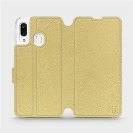 Hülle für Samsung Galaxy A40 - Farbe Gold&Orange