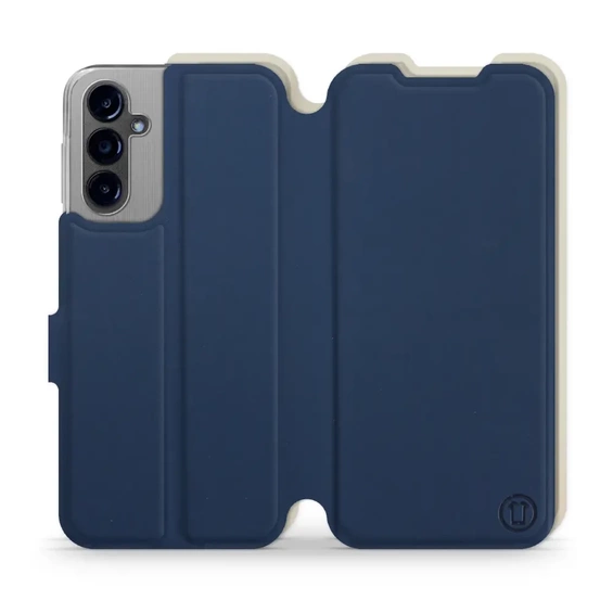 Hülle für Samsung Galaxy A14 4G - Farbe Marineblau mit Platin