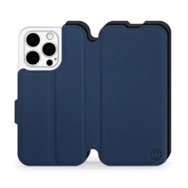 Hülle für Apple iPhone 15 Pro - Farbe Marine mit Schwarz