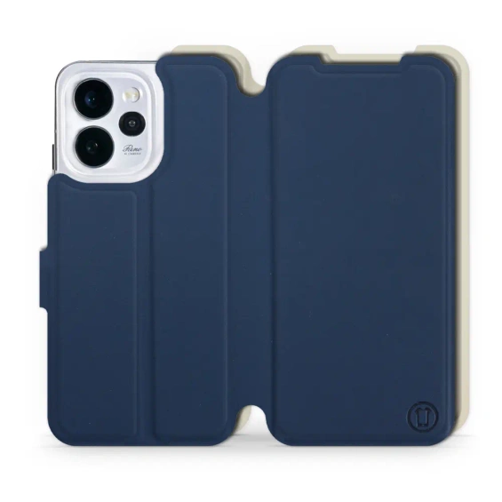 Hülle für OPPO Reno 15 - Farbe Marineblau mit Platin