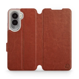 Hülle für Xiaomi POCO M7 - Farbe Brown&Orange