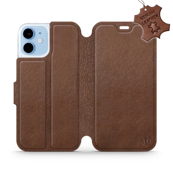 Hülle für Apple iPhone 12 mini - Farbe Brown Leather