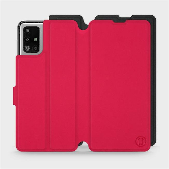 Hülle für Samsung Galaxy M51 - Farbe Rot mit Schwarz