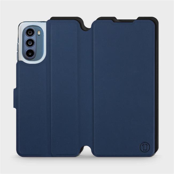 Hülle für Motorola Moto G62 5G - Farbe Marine mit Schwarz