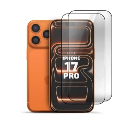 2er Set Panzerglas Clear für Apple iPhone 17 Pro