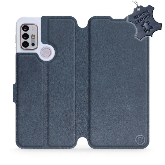 Hülle für Motorola Moto G10 - Farbe Blue Leather