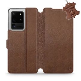 Hülle für Samsung Galaxy S20 Ultra - Farbe Brown Leather
