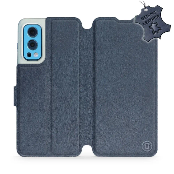 Hülle für OnePlus Nord 2 5G - Farbe Blue Leather