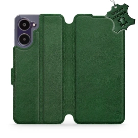 Hülle für Realme 10 - Farbe Green Leather