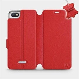 Hülle für Xiaomi Redmi 6A - Farbe Red Leather