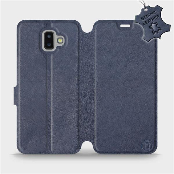 Hülle für Samsung Galaxy J6 Plus 2018 - Farbe Blue Leather