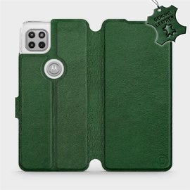 Hülle für Motorola Moto G 5G - Farbe Green Leather