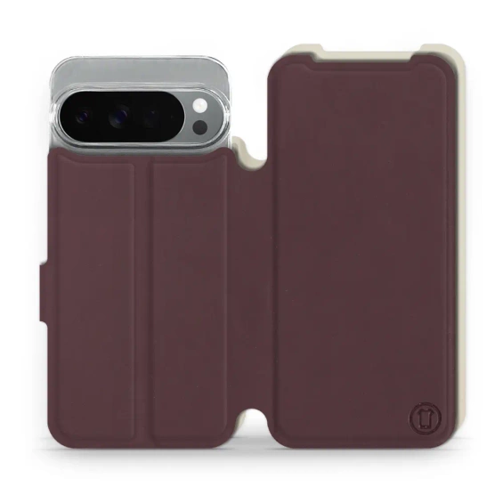 Hülle für Google Pixel 10 Pro XL - Farbe Burgund mit Platin