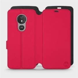 Hülle für Motorola Moto G7 Power - Farbe Rot mit Schwarz
