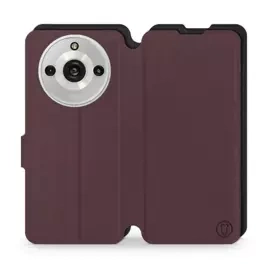 Hülle für Realme 11 Pro Plus - Farbe Burgund mit Schwarz