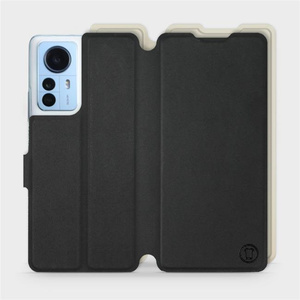 Hülle für Xiaomi 12 Pro - Farbe Schwarz mit Platin