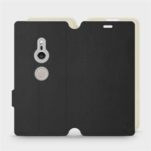 Hülle für Sony Xperia XZ2 - Farbe Schwarz mit Platin