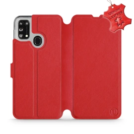 Hülle für Samsung Galaxy M31 - Farbe Red Leather