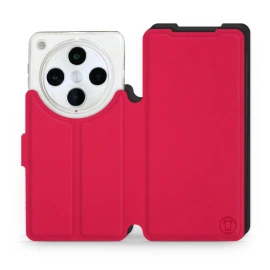 Hülle für OPPO Find X8 Pro - Farbe Rot mit Schwarz