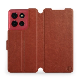 Hülle für Motorola Moto G86 Power 5G - Farbe Brown&Gray
