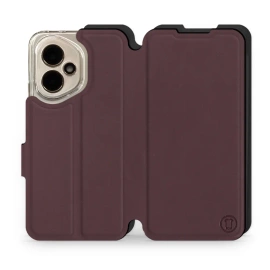 Hülle für Huawei Honor 400 - Farbe Burgund mit Schwarz