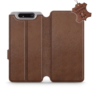 Hülle für Samsung Galaxy A80 - Farbe Brown Leather