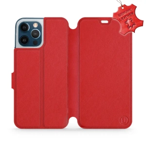 Hülle für Apple iPhone 12 Pro Max - Farbe Red Leather