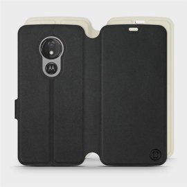 Hülle für Motorola Moto G7 Power - Farbe Schwarz mit Platin