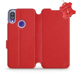 Hülle für Xiaomi Redmi Note 7 - Farbe Red Leather