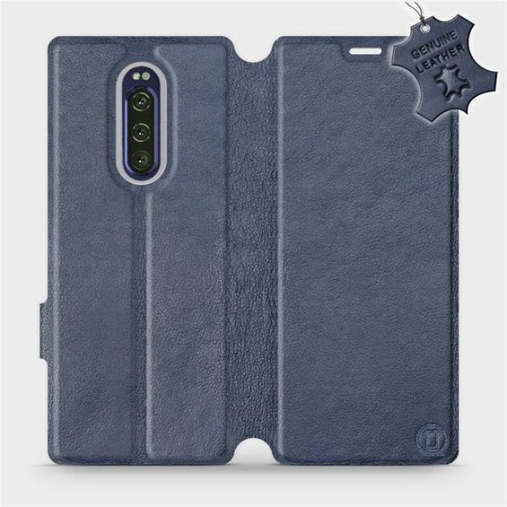 Hülle für Sony Xperia 1 - Farbe Blue Leather