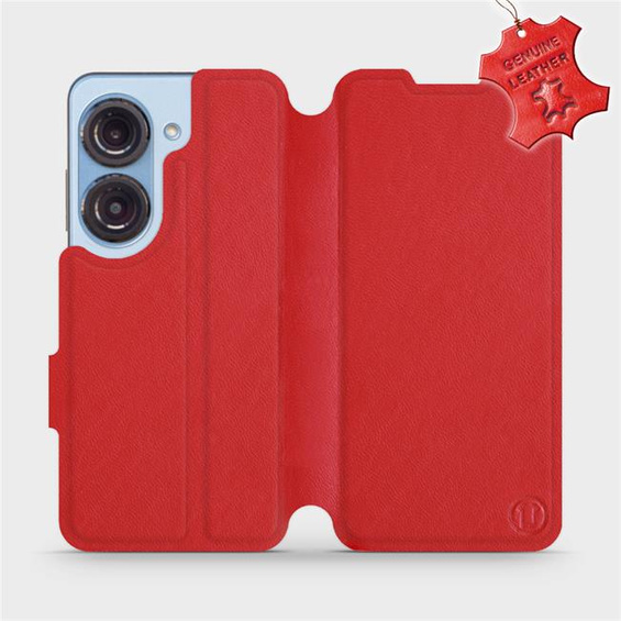 Hülle für Asus Zenfone 9 - Farbe Red Leather
