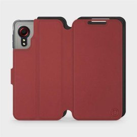 Hülle für Samsung Galaxy Xcover 5 - Farbe Dunkelrot mit Schwarz