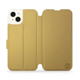Hülle für Apple iPhone 15 Plus - Farbe Gold&Orange