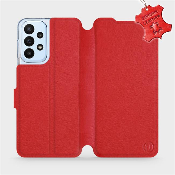 Hülle für Samsung Galaxy A23 - Farbe Red Leather