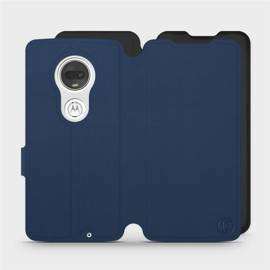 Hülle für Motorola Moto G7 - Farbe Marine mit Schwarz