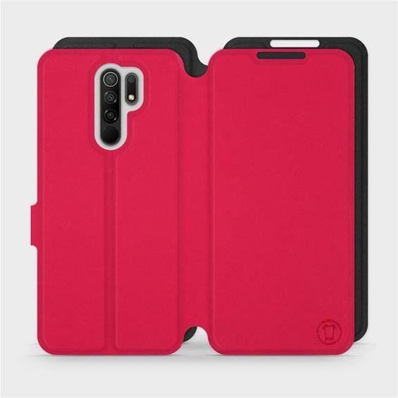 Hülle für Xiaomi Redmi 9 - Farbe Rot mit Schwarz