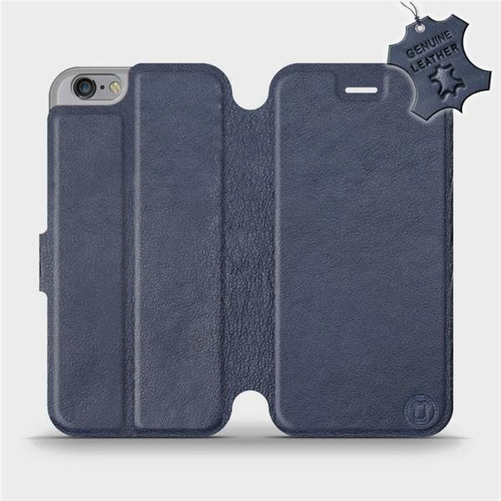 Hülle für Apple iPhone 6 - Farbe Blue Leather