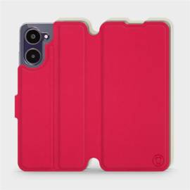 Hülle für Realme 10 - Farbe Rot mit Platin