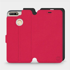 Hülle für Huawei Y6 Prime 2018 - Farbe Rot mit Schwarz