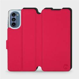 Hülle für Motorola Moto G62 5G - Farbe Rot mit Schwarz