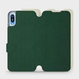 Hülle für Huawei Y6 2019 - Farbe Grün mit Platin