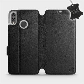 Hülle für Huawei Honor 8X - Farbe Black Leather