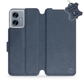 Hülle für Motorola Moto G54 5G - Farbe Blue Leather