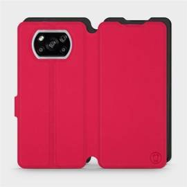 Hülle für Xiaomi POCO X3 NFC - Farbe Rot mit Schwarz