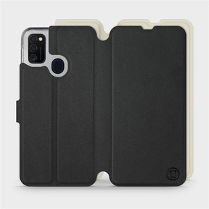 Hülle für Samsung Galaxy M21 - Farbe Schwarz mit Platin