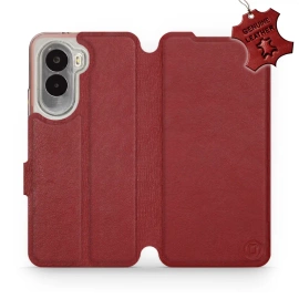 Hülle für Xiaomi POCO M7 - Farbe Dark Red Leather