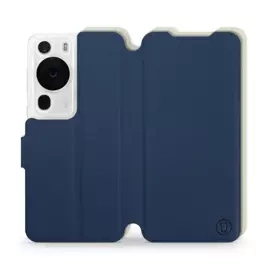 Hülle für Huawei P60 Pro - Farbe Marineblau mit Platin