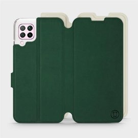 Hülle für Huawei P40 Lite - Farbe Grün mit Platin