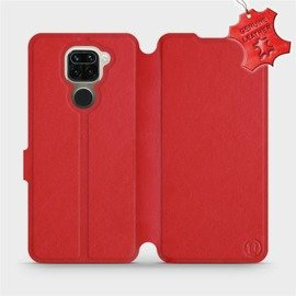 Hülle für Xiaomi Redmi Note 9 - Farbe Red Leather