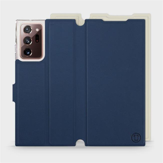 Hülle für Samsung Galaxy Note 20 Ultra - Farbe Marineblau mit Platin